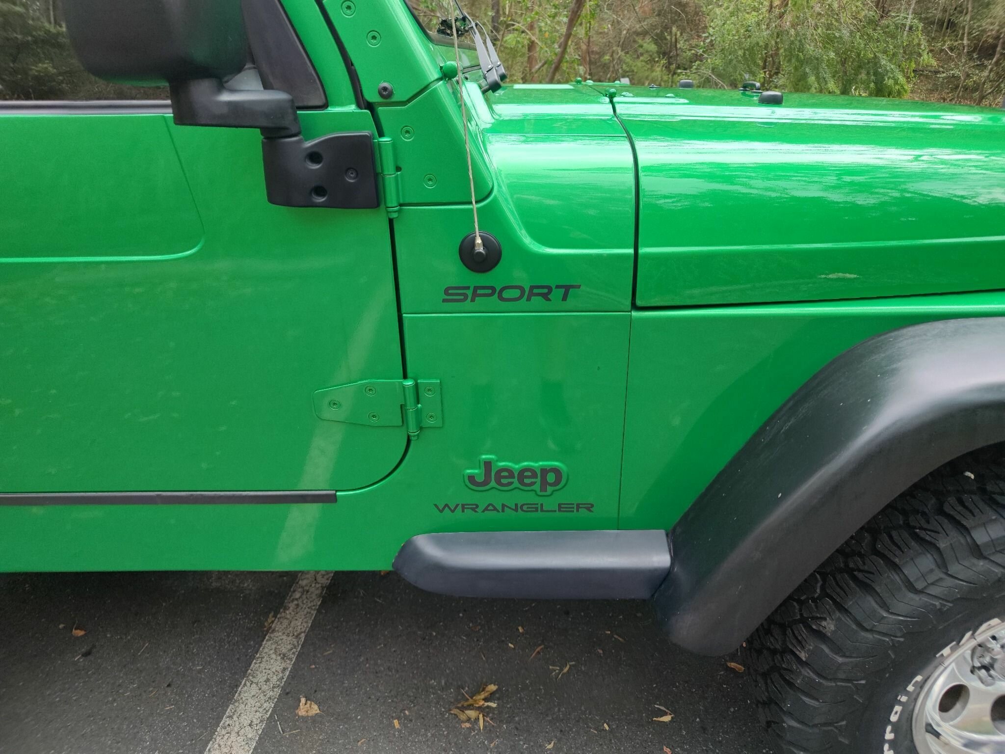 2005 jeep wrangler sport (4x4) tj manual 2d hardtop