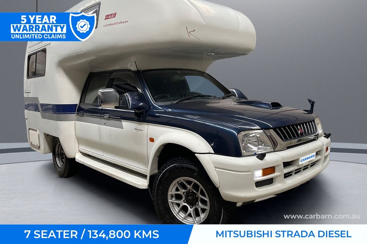 1999 mitsubishi strada w-cab 4wd diesel k74t camper