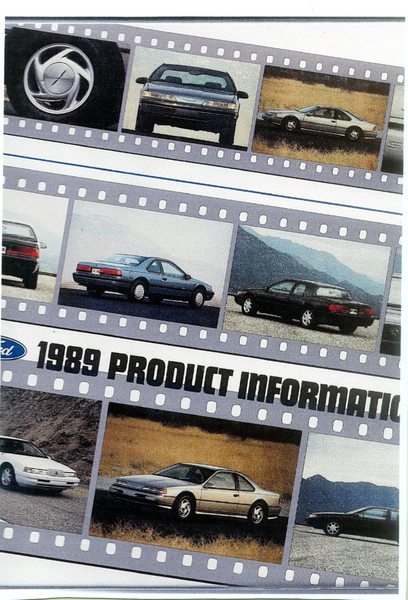 ford 1989 product information folder