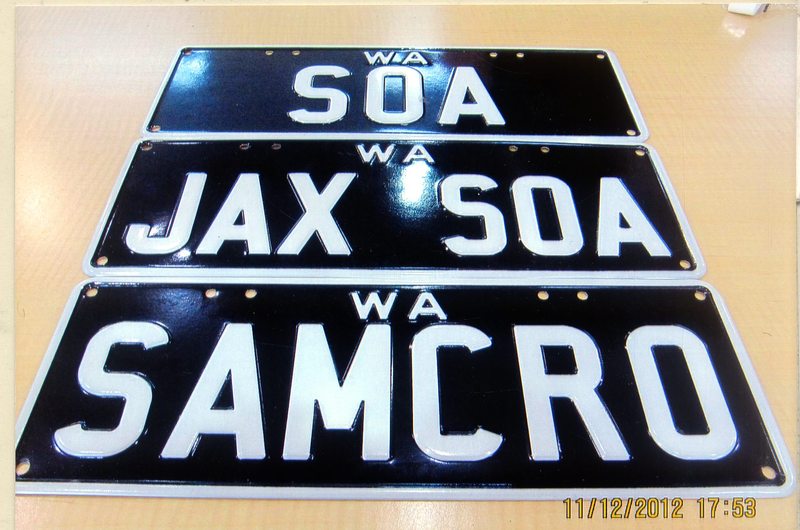 number plates: sons of anarchy