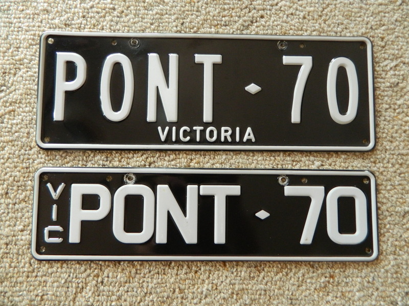 number plates: pont 70