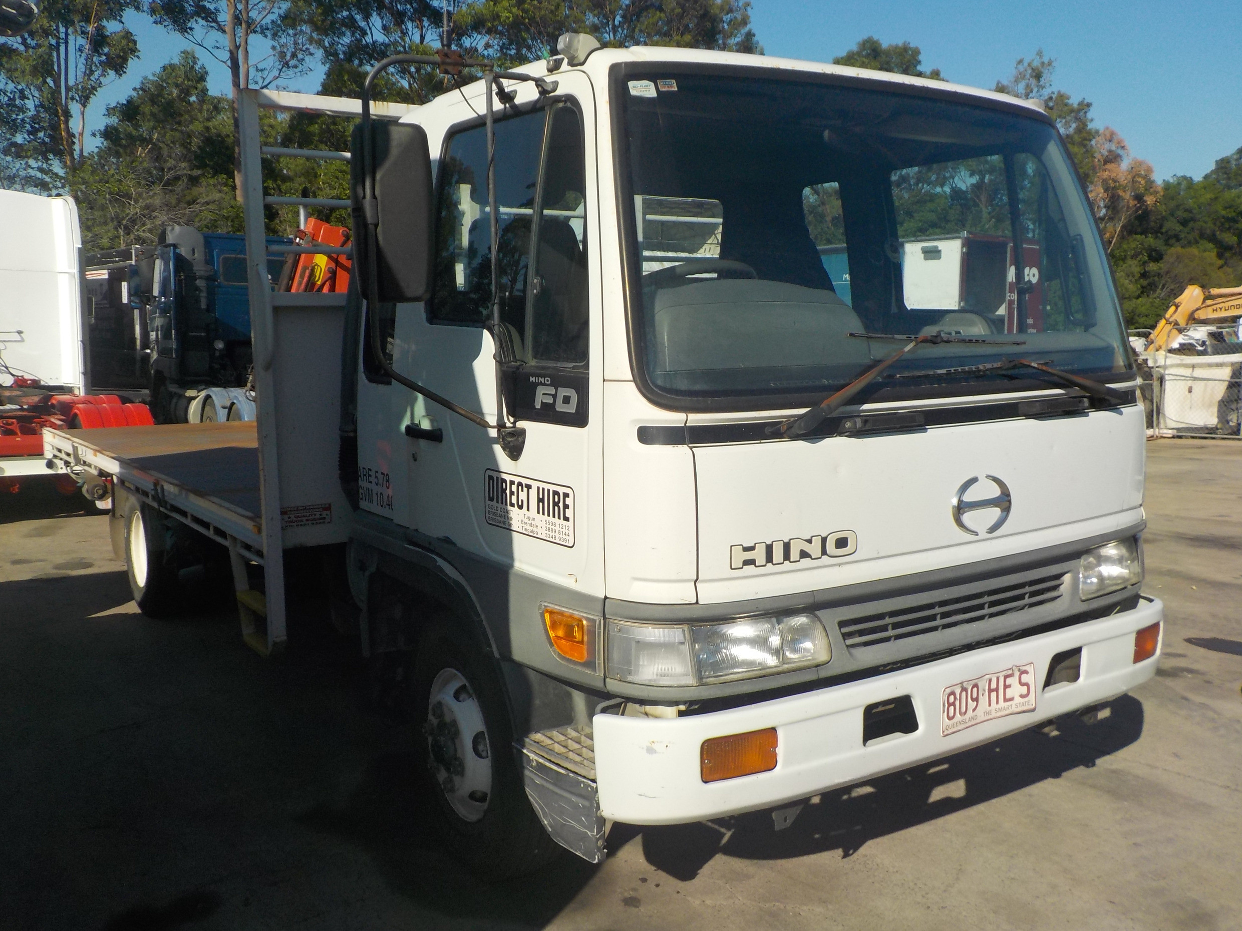 2002 HINO FC RANGER 5 MANUAL CRANE TRUCK JTHFD5087132 JUST HEAVY