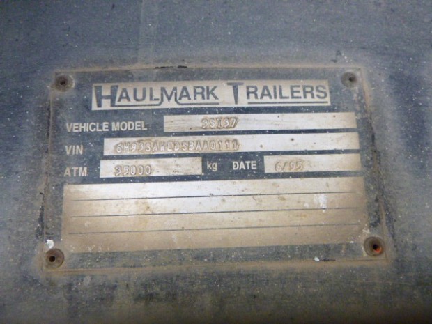 1995 HAULMARK FLAT TOP TRAILER SEMI HAULMARK FLAT TOP A-TRAILER
