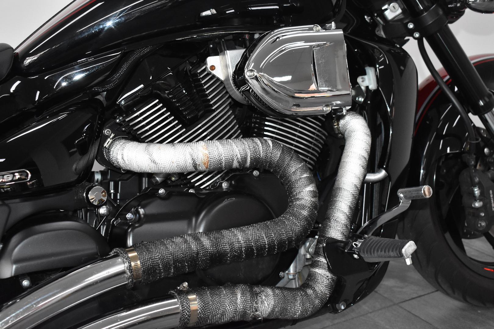 Dual Bullet Luftfilter – Rot, Chrom, Für Suzuki Boulevard M109R / VZR1800 Intruder