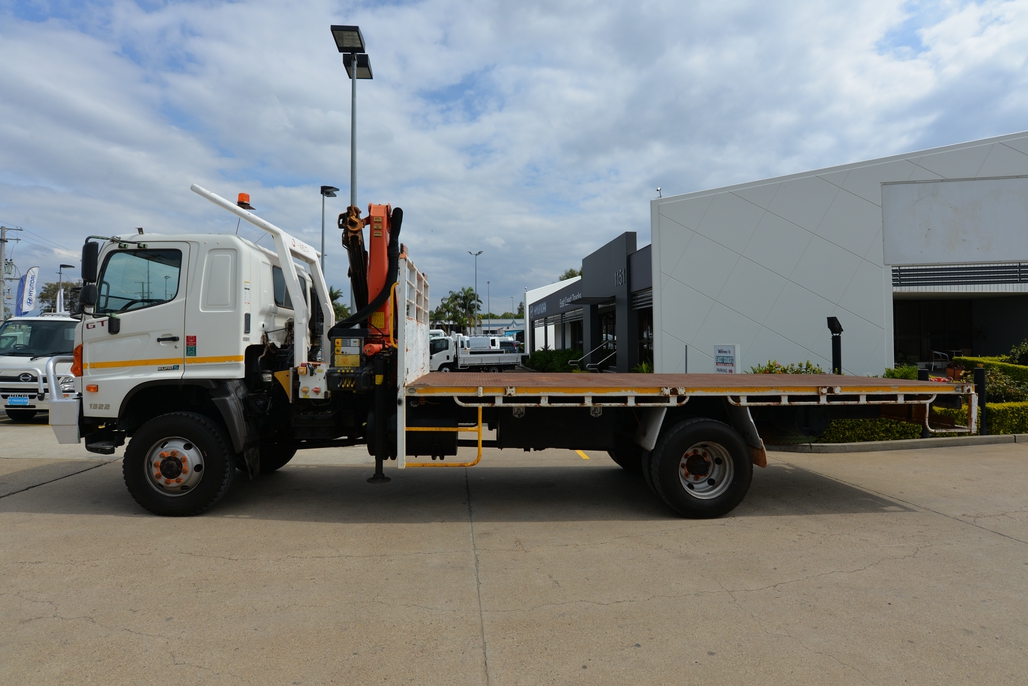 2013 HINO GT 500 MANUAL 4X4 CRANE TRUCK JTFD5180909 JUST TRUCKS