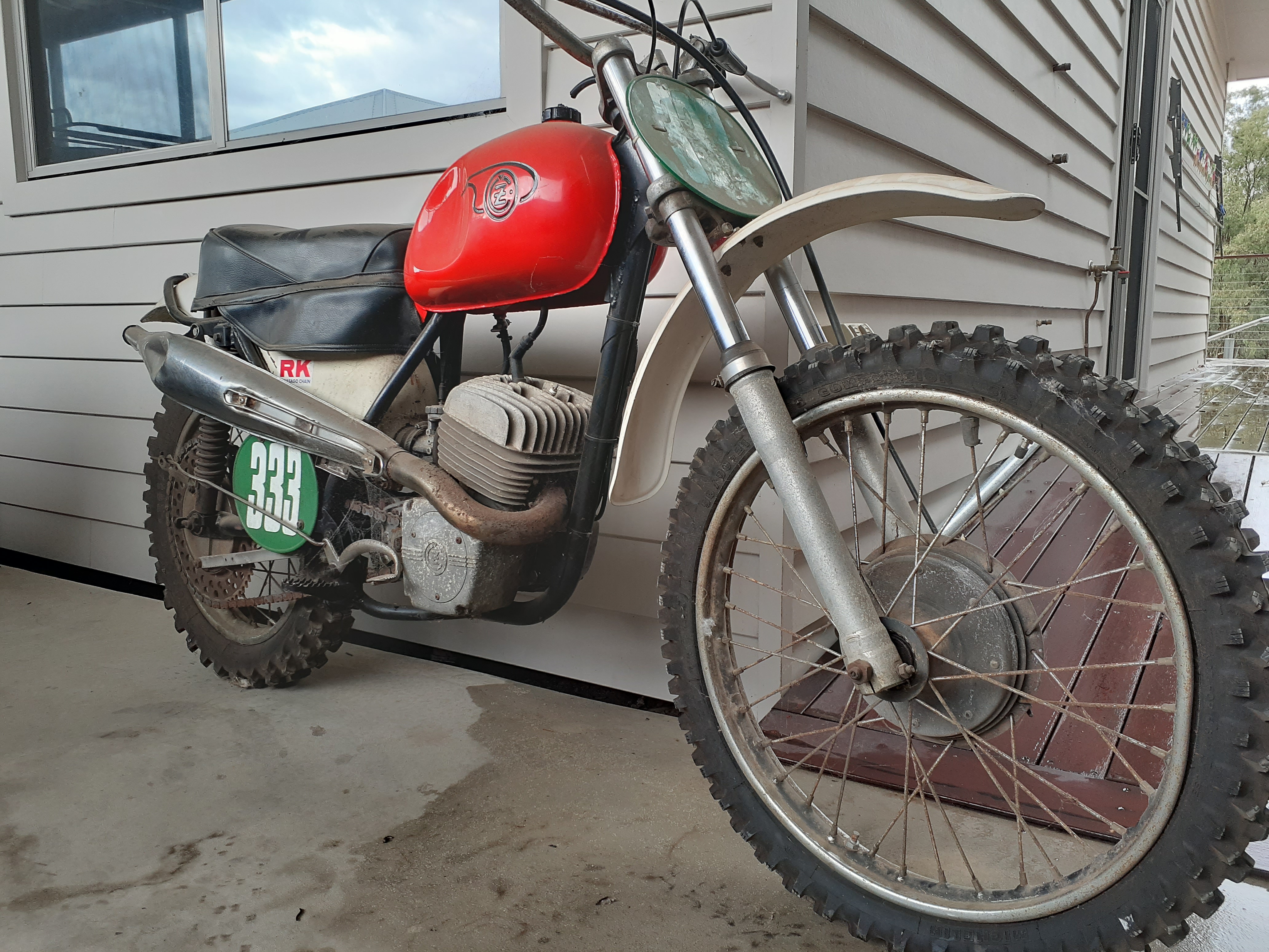 1969 CZ TYPE 980 SIDE PIPE ROAD/RACER