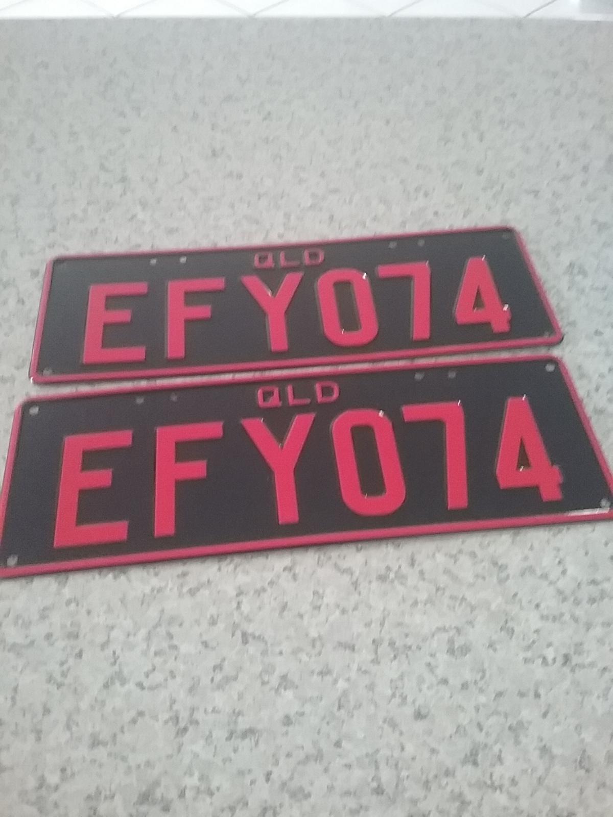 NUMBER PLATES QLD JPW5190384 JUST PARTS