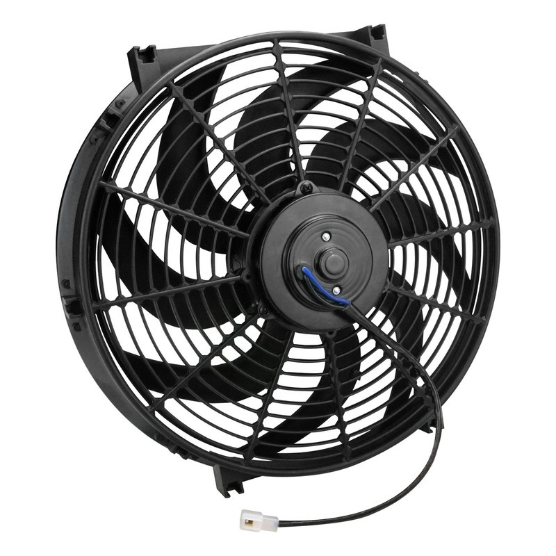 Proflow Electric Cooling Fan Kit, Curved Black, 16 in, 2000 CFM ,Reversible, with Fan Control, Thermostatic, 185 On 170 Off and mounting hardware, kit