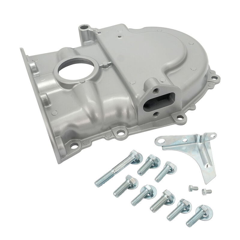 Proflow Timing Cover, 1-Piece, Aluminium, Natural, For BB Ford, FE 390/427/428, Each