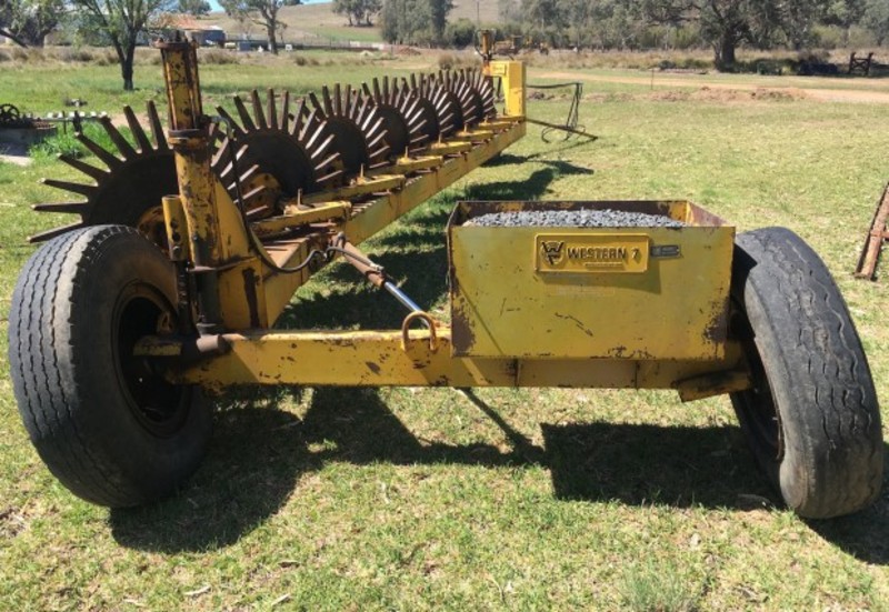 WESTERN 7 WHEEL TILLAGE STICK RAKE JHFD4056350 JUST CARS