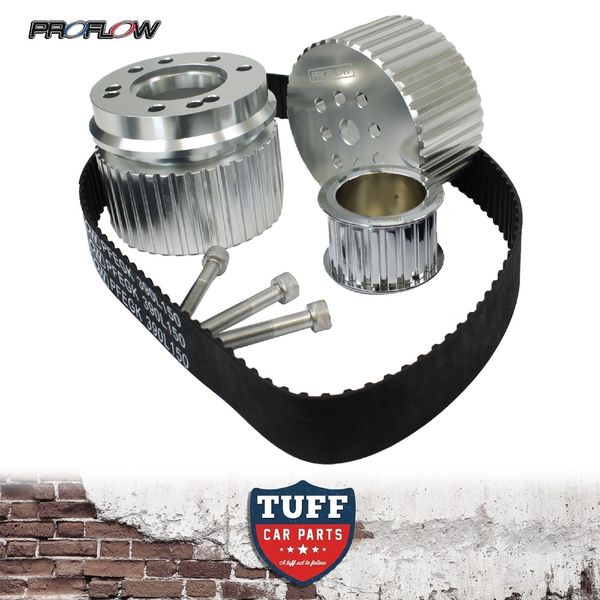 PROFLOW PFE POLISHED GILMER BELT DRIVE KIT FORD XA XB XC XD