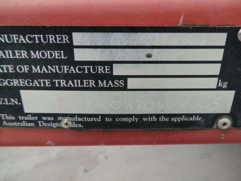 2003 WORKMATE TRADESMAN TRAILER