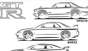 Nissan designers create colouring in pages
