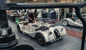 Morgan build last steel chassis car