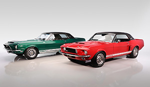 Restored ‘Little Red’ and ‘Green Hornet’ Shelby Mustangs go on show in USA