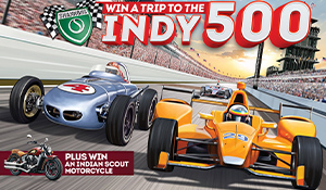 Win a Trip to the Indy 500! Plus, an Indian Scout Motorcycle