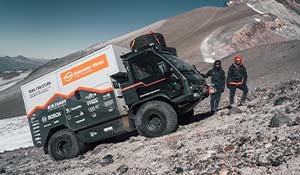 EV truck sets altitude world record