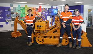 Komatsu apprentices restore classic D10S-1