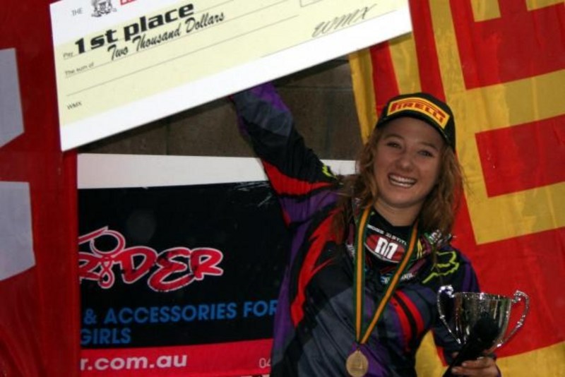 RUTLEDGE CROWNED AUS WOMENS MX CHAMP 2011 - JUST BIKES